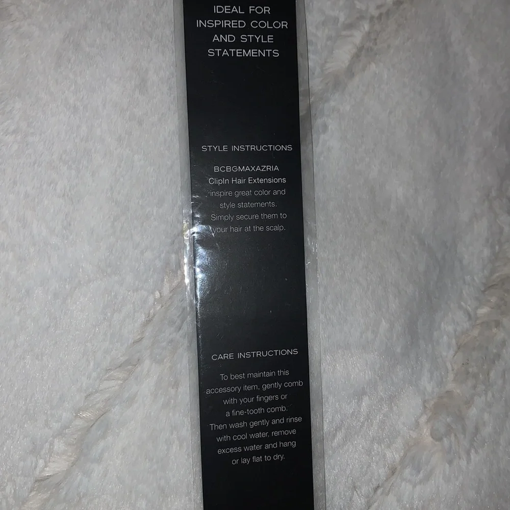 BCBG Clip-In Feather Hair Extensions - Blue and Lavender - Picture 3 of 3